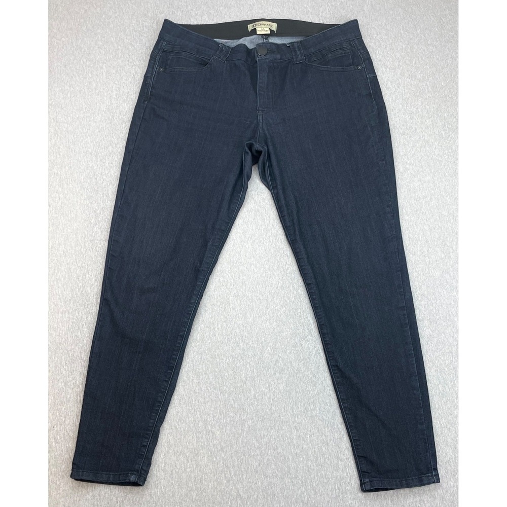 Democracy Jeans Womens 16 Blue Cotton Blend Stretch Skinny Leg‎ Mid-Rise